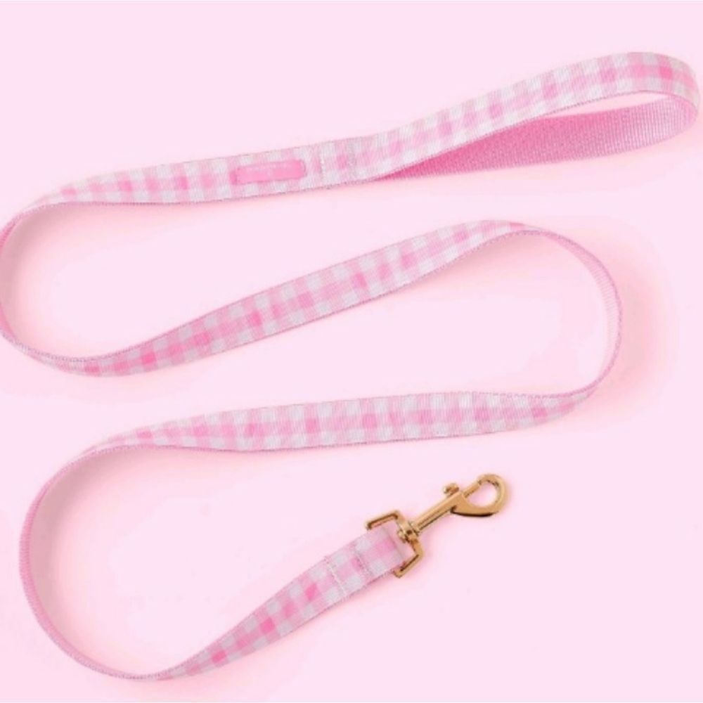 Stoney Clover Lane x Target M/L pink plaid pet leash